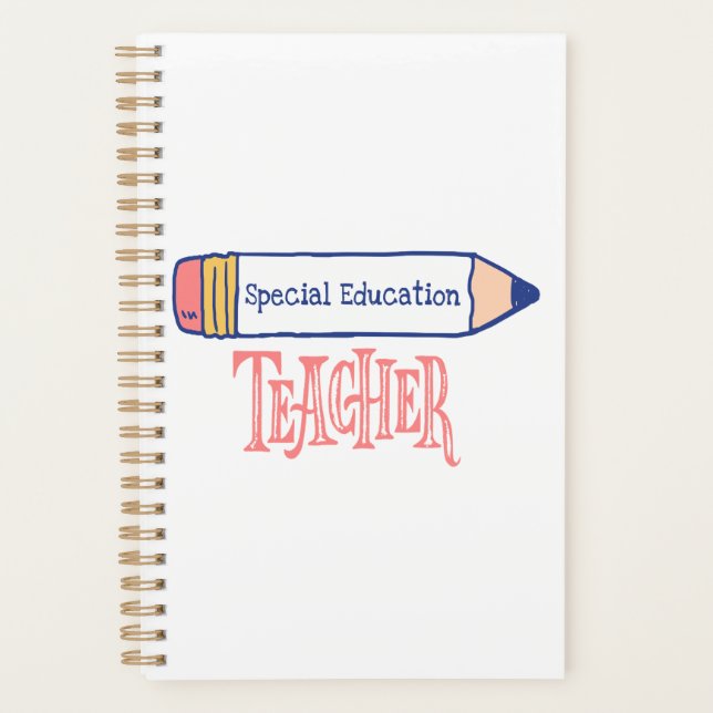 Special Education Teacher Pencil Design Planner (Front)