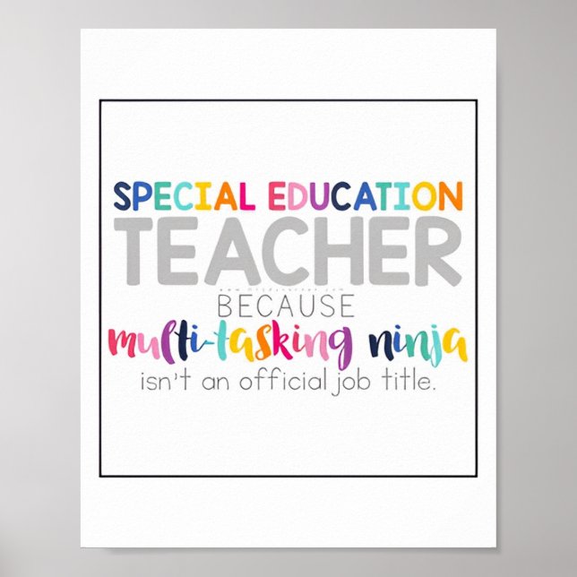 Special Education Teacher Posters (Front)