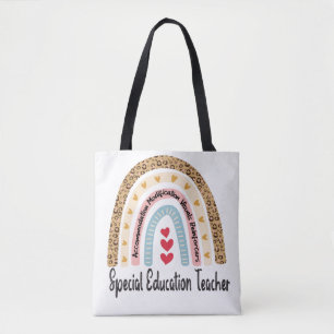 Special Education Teacher Rainbow Leopard - Sped  Tote Bag