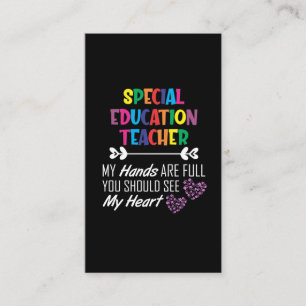 Special Education Teacher School Educator Teaching Business Card