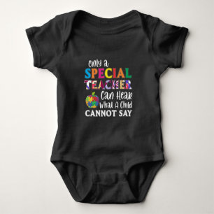 Special Education Teacher Special Kids Awarenes Baby Bodysuit