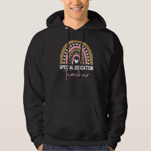 Special Education Teacher Sped Ed SPED Leopard Rai Hoodie