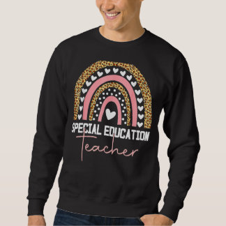 Special Education Teacher Sped Ed Sped Leopard Rai Sweatshirt