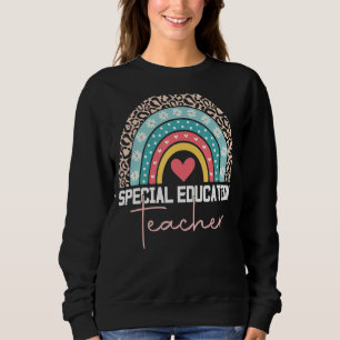 Special Education Teacher Sped Ed SPED Leopard Rai Sweatshirt