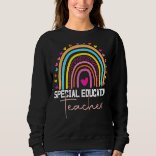 Special Education Teacher Sped Ed Sped Leopard Rai Sweatshirt