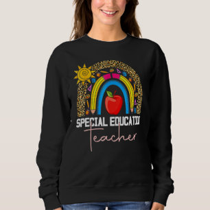 Special Education Teacher Sped Ed SPED Leopard Rai Sweatshirt