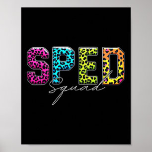Special Education Teacher Sped Squad School Team L Poster