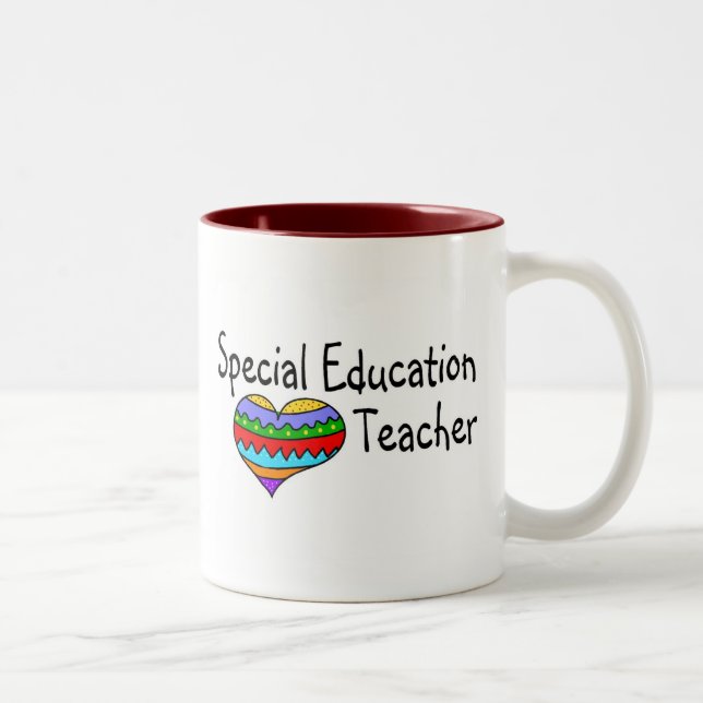 Special Education Teacher Two-Tone Coffee Mug (Right)