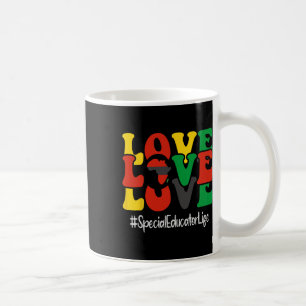 Special Educator Love Groovy Women Black History M Coffee Mug