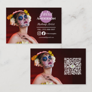 special effect costume Makeup Artist MUA photo Business Card