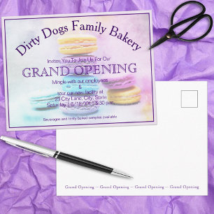 Special Event Colorful Macarons Custom Photo Postcard