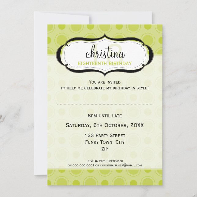 SPECIAL EVENT INVITES :: delicious 6P (Front)