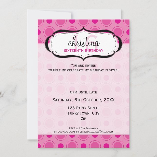 SPECIAL EVENT INVITES :: delicious 8P (Front)