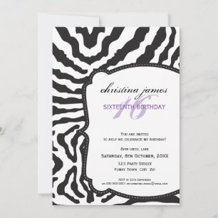 SPECIAL EVENT INVITES :: superb zebra 4P