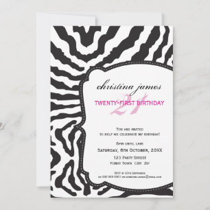 SPECIAL EVENT INVITES :: superb zebra 6P