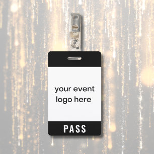 Special Event Pass Badge ID Badge