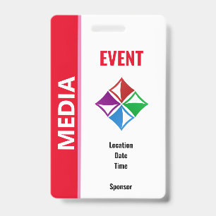 Special Event Security Pass ID Badge