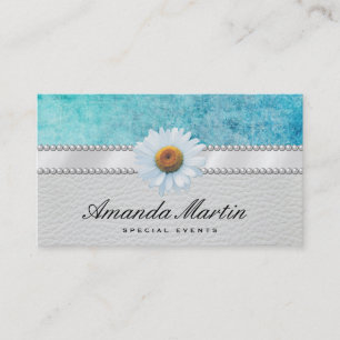Special Events Classic Blue Grunge Business Card