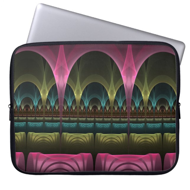 Special Fantasy Pattern Abstract Colorful Fractal Laptop Sleeve (Front)