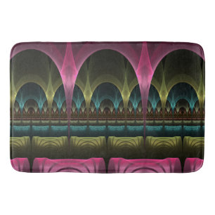 Special Fantasy Pattern Abstract Colourful Fractal Bath Mat
