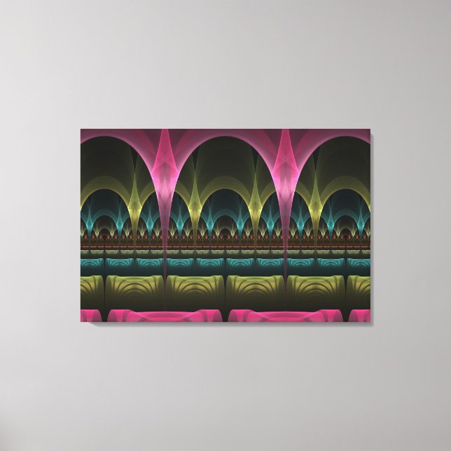 Special Fantasy Pattern Abstract Colourful Fractal Canvas Print (Front)