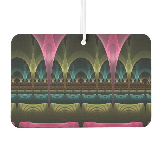 Special Fantasy Pattern Abstract Colourful Fractal Car Air Freshener (Front)
