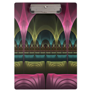 Special Fantasy Pattern Abstract Colourful Fractal Clipboard