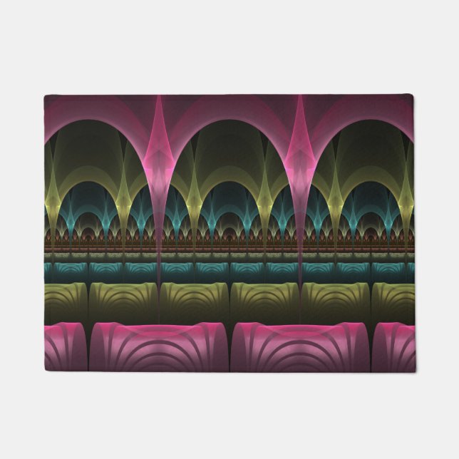 Special Fantasy Pattern Abstract Colourful Fractal Doormat (Front)