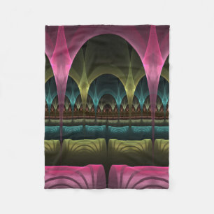 Special Fantasy Pattern Abstract Colourful Fractal Fleece Blanket
