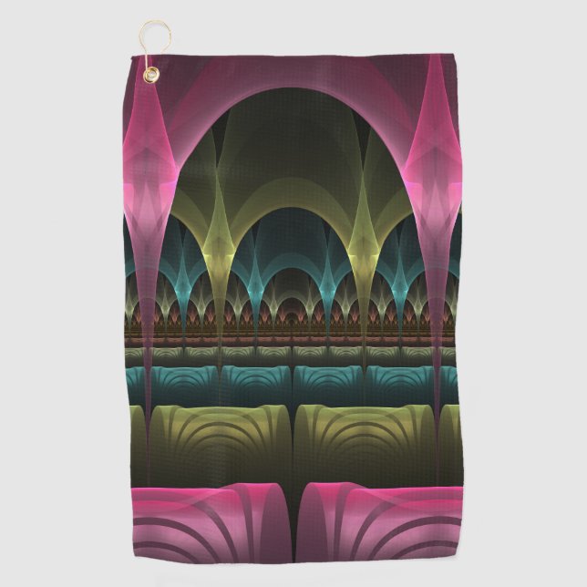 Special Fantasy Pattern Abstract Colourful Fractal Golf Towel (Front)