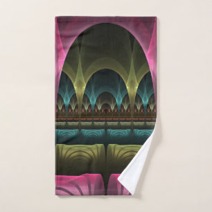 Special Fantasy Pattern Abstract Colourful Fractal Hand Towel