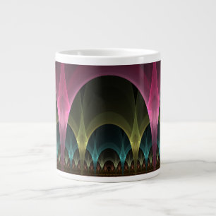 Special Fantasy Pattern Abstract Colourful Fractal Large Coffee Mug