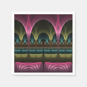 Special Fantasy Pattern Abstract Colourful Fractal Napkin