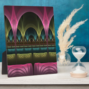 Special Fantasy Pattern Abstract Colourful Fractal Plaque