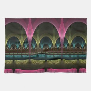 Special Fantasy Pattern Abstract Colourful Fractal Tea Towel
