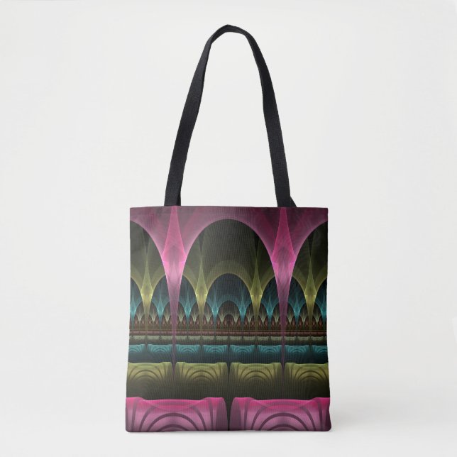 Special Fantasy Pattern Abstract Colourful Fractal Tote Bag (Front)