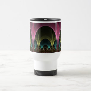 Special Fantasy Pattern Abstract Colourful Fractal Travel Mug