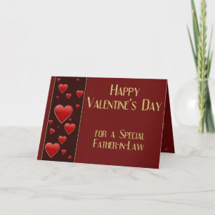 Special Father-in-Law Masculine Valentine Card