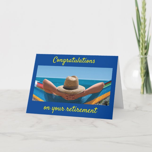 "SPECIAL FEMALE RETIRES" CARD (Front)