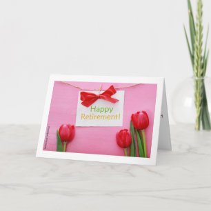 "SPECIAL FEMALE WORKER RETIRES" CARD