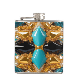 Special flask with Bahamas Colours Design