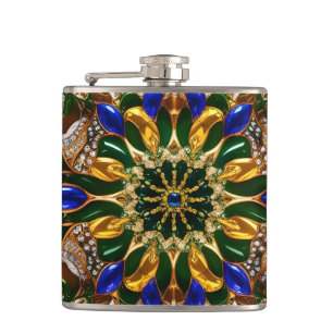Special flask with Brazil Colours Design