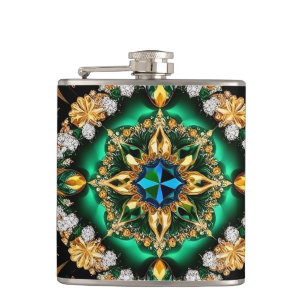 Special flask with Brazilian Colours Design