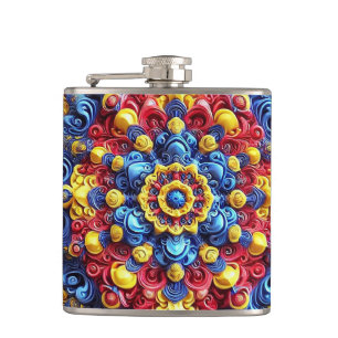 Special flask with Romanian Colours Design