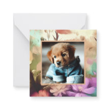 Special Floral Photo Note Card