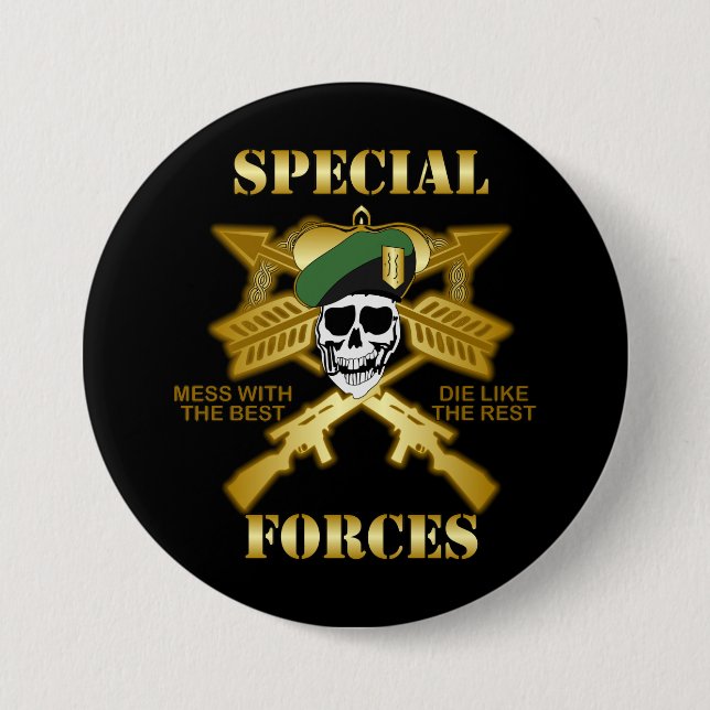 Special Forces 7.5 Cm Round Badge (Front)