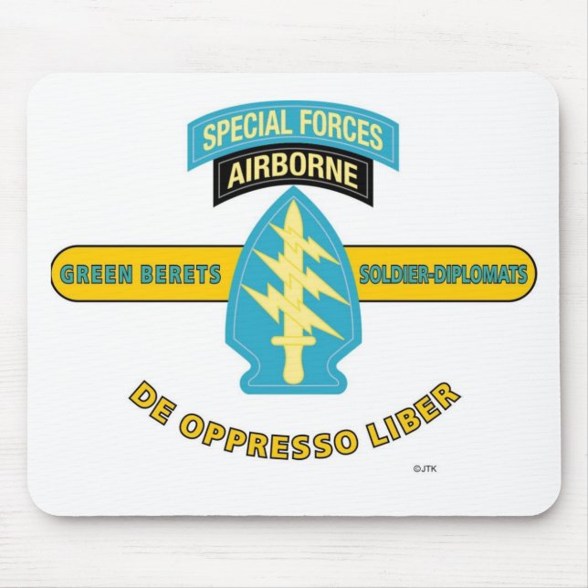 SPECIAL FORCES AIRBORNE "DE OPPRESSO LIBER" MOUSE MAT (Front)