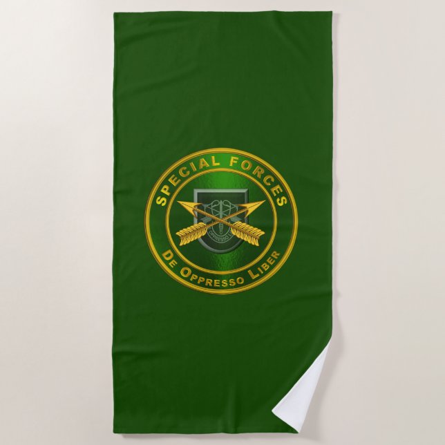Special Forces Beach Towel (Front)