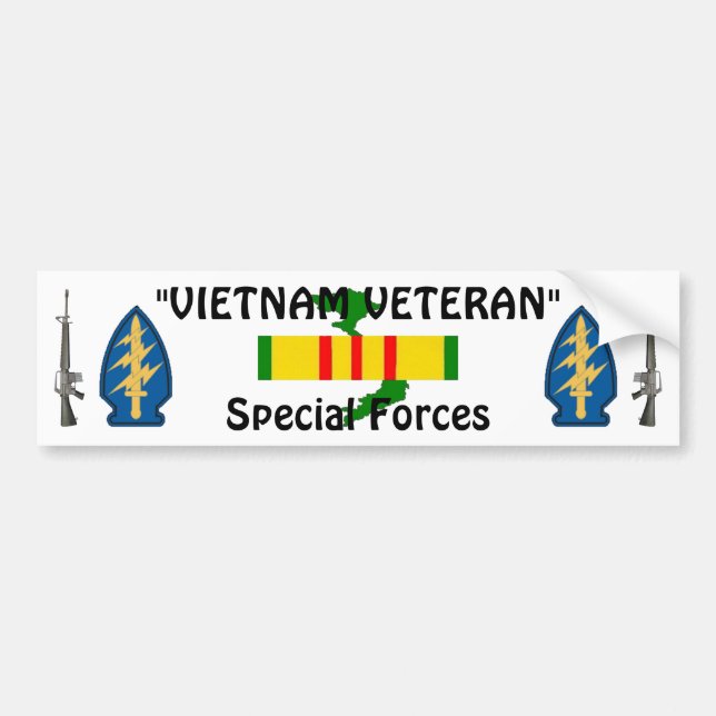 Special Forces bumper sticker (Front)