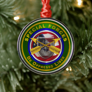 Special Forces Christmas  Metal Tree Decoration